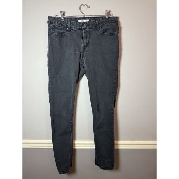 Levi's Other - Levis 711 Skinny Dark Wash Black Denim Jeans 32x36